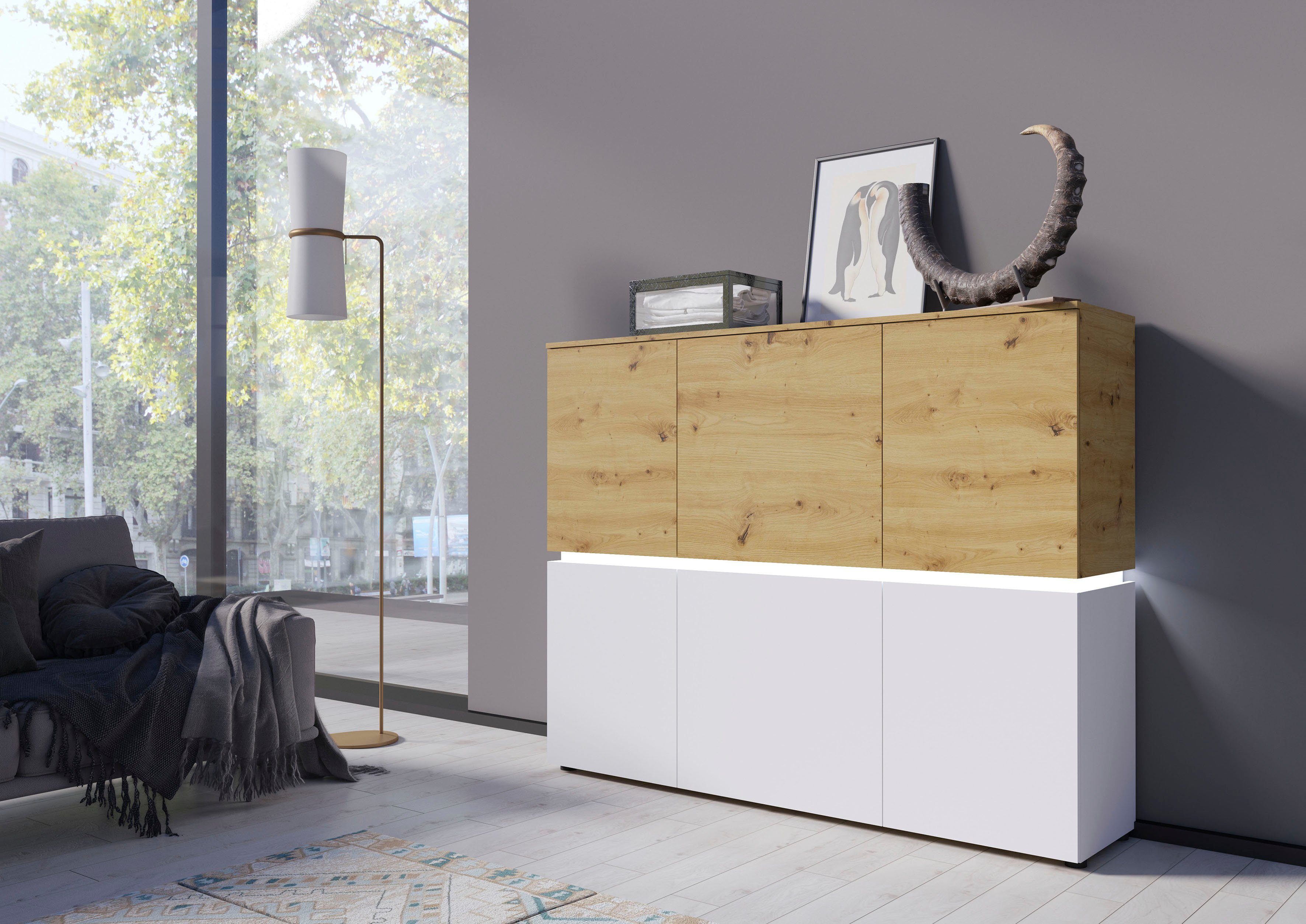 INOSIGN Highboard Luci, Breite 165,5 cm