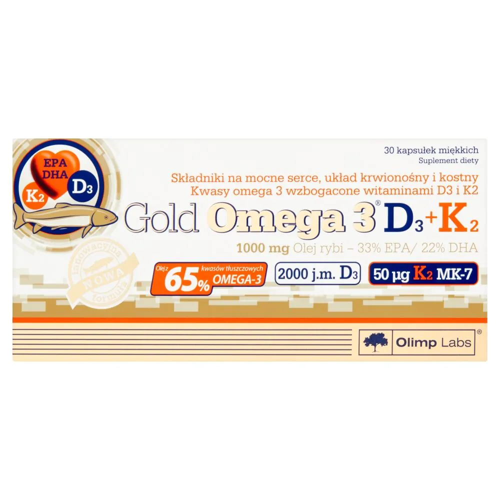 Olimp Gold Omega 3 D3+K2, Κάψουλες