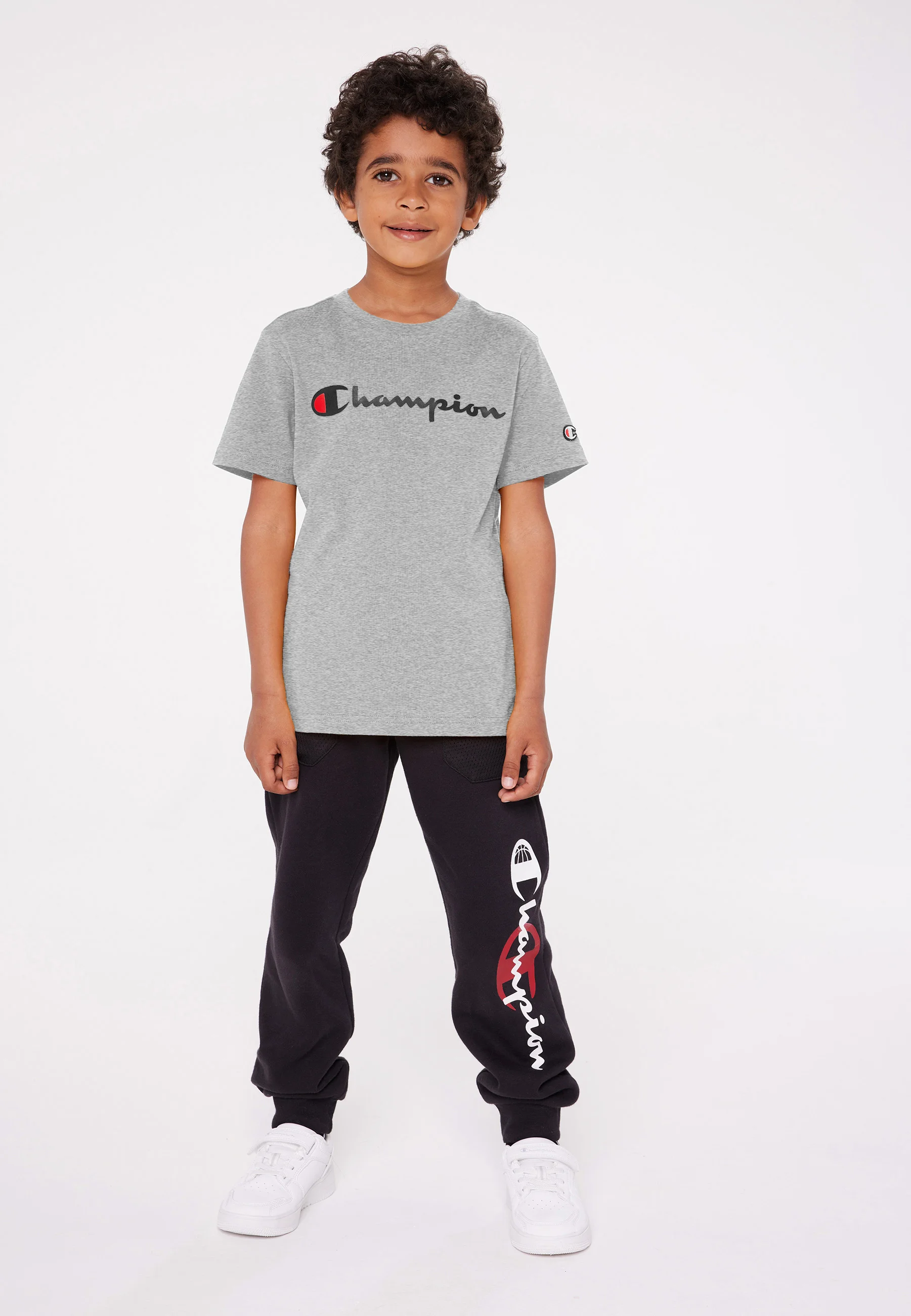 Champion ICONS CREWNECK LARGE LOGO - Camiseta con estampado