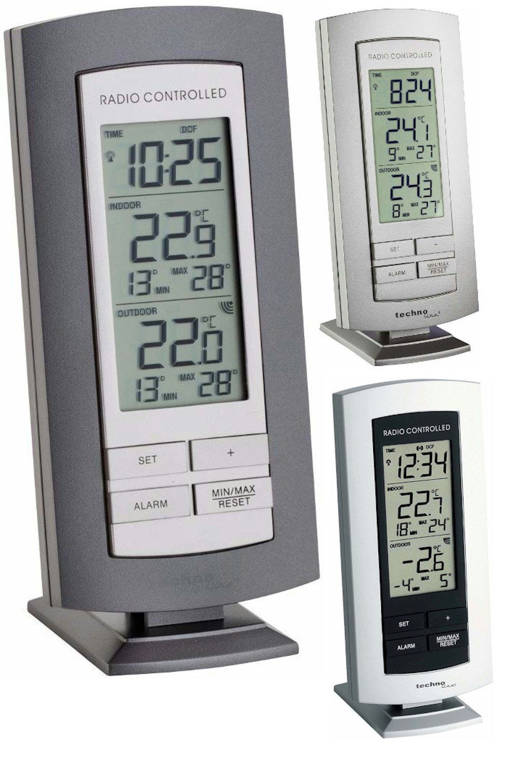 technoline WS 9140 digitales Funkthermometer Funkwetterstation mit Außensensor Funkwetterstation