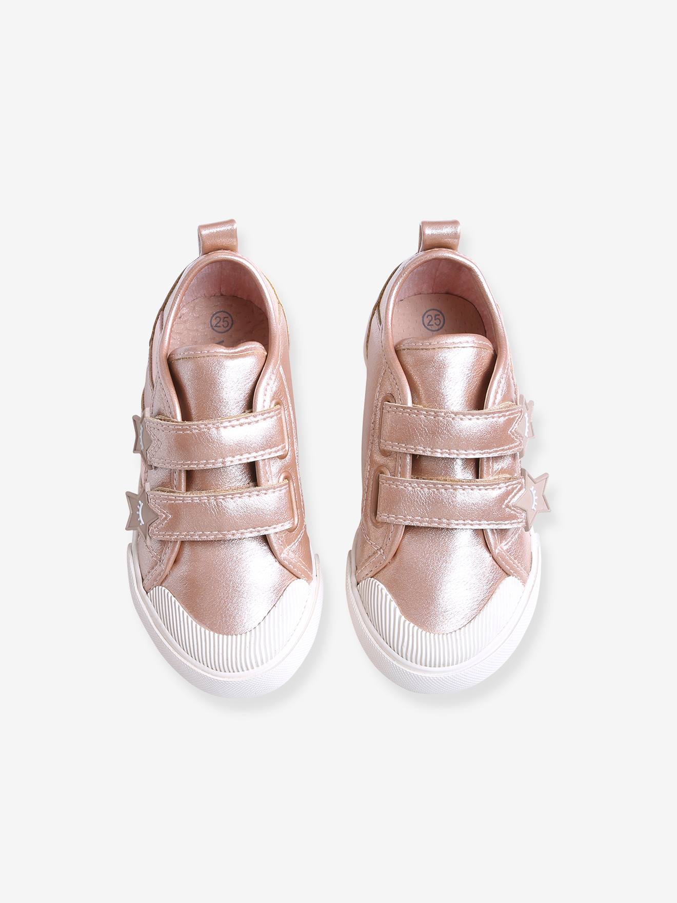 Vertbaudet Mädchen Sneakers mit Klettverschluss - rosa