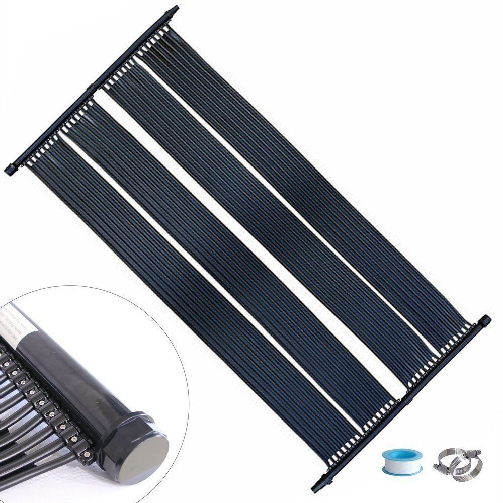 Melko Pool-Wärmepumpe Poolheizung Solarheizung 605x80CM Solarmatte Heizung Solarabsorber (Stück), Beliebig erweiterbar