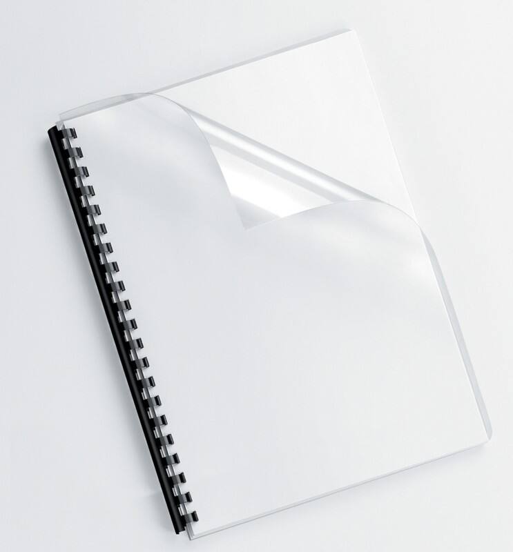 Fellowes Einbanddeckel Transparent PVC (Polyvinylchlorid) 53763 100 Stück