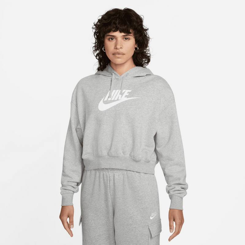 Nike Club Fleece Crop Hoodie Damen
