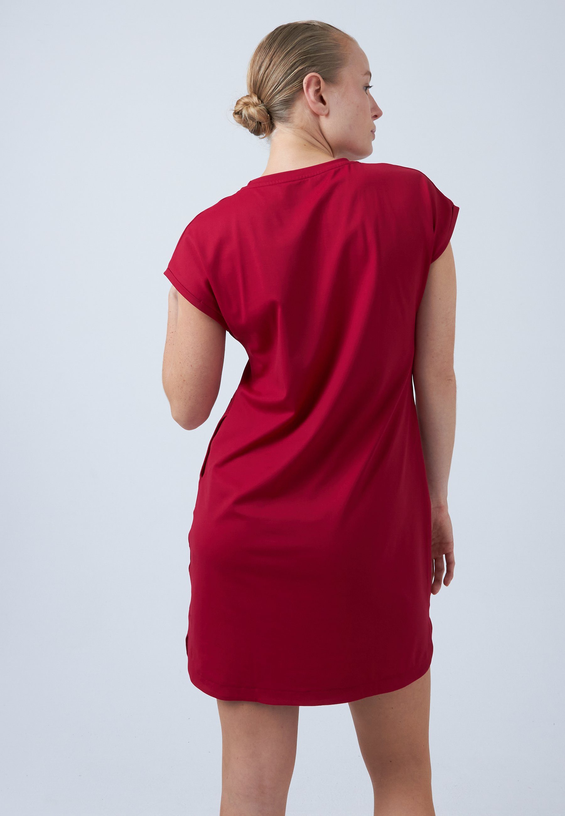 SPORTKIND Tenniskleid Loose Fit Mädchen & Damen bordeaux rot