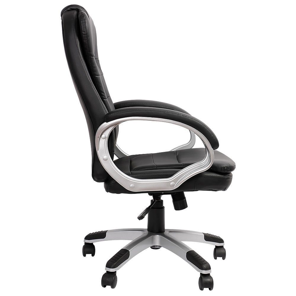 Melko Gaming-Stuhl Schreibtischstuhl Bürostuhl Chefsessel Bürosessel Computerstuhl 120 KG in Schwarz, Grau & Weiß für Office Gaming Arbeit im Racing Design Schalensitz Drehstuhl (Stück)