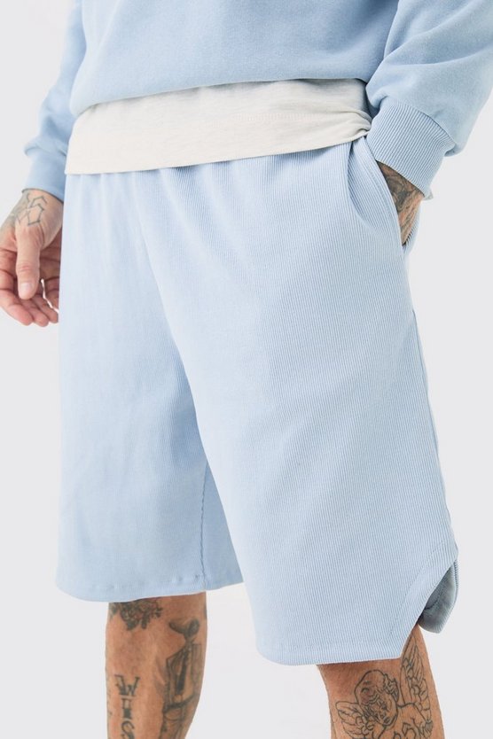 Tall gerippte Shorts