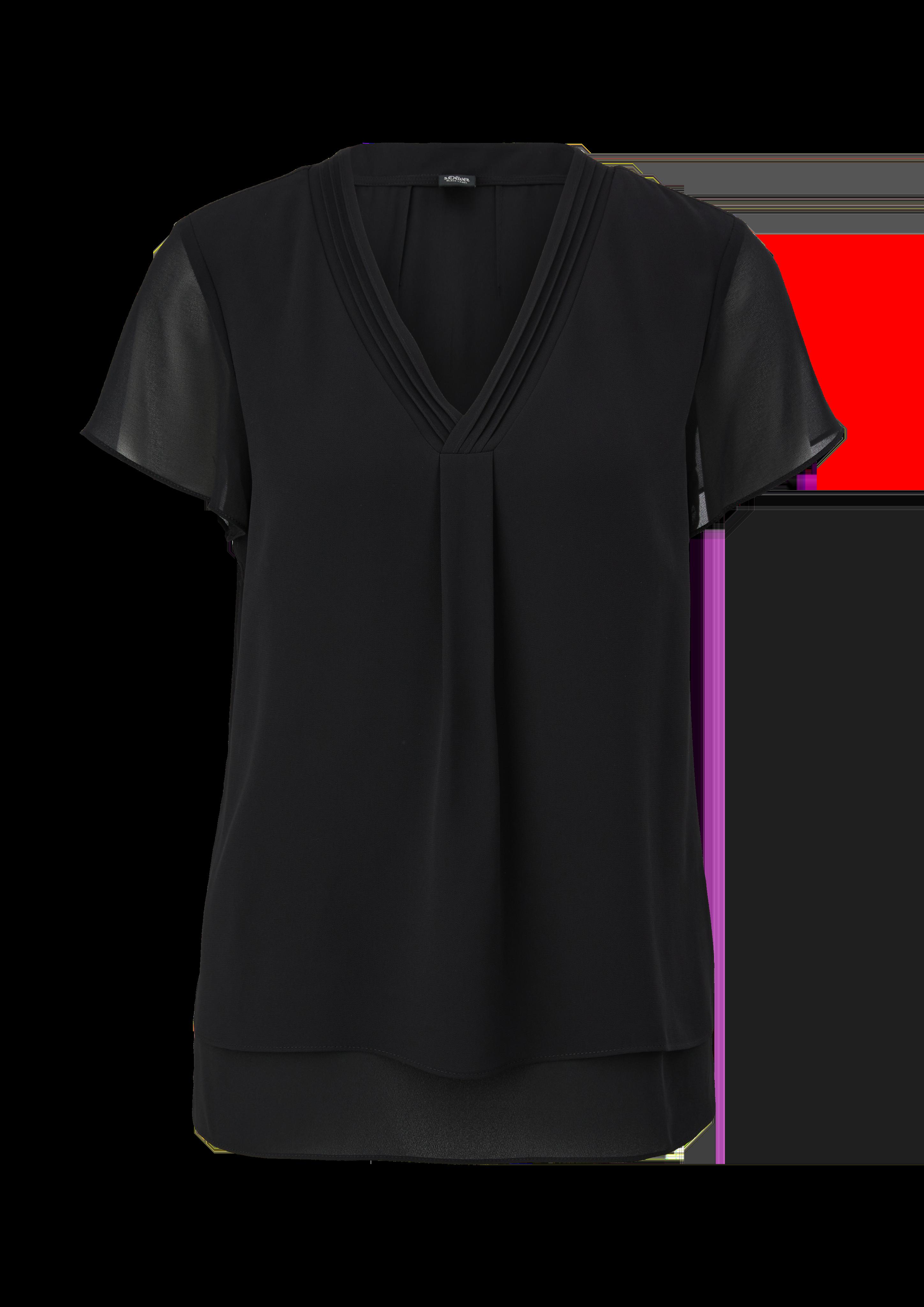 Layering-Bluse aus Chiffon  01.899.12.3121-9999