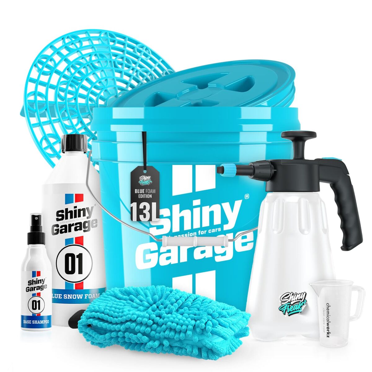 Shiny Garage - Wascheimer Set | Blue Foam 13L