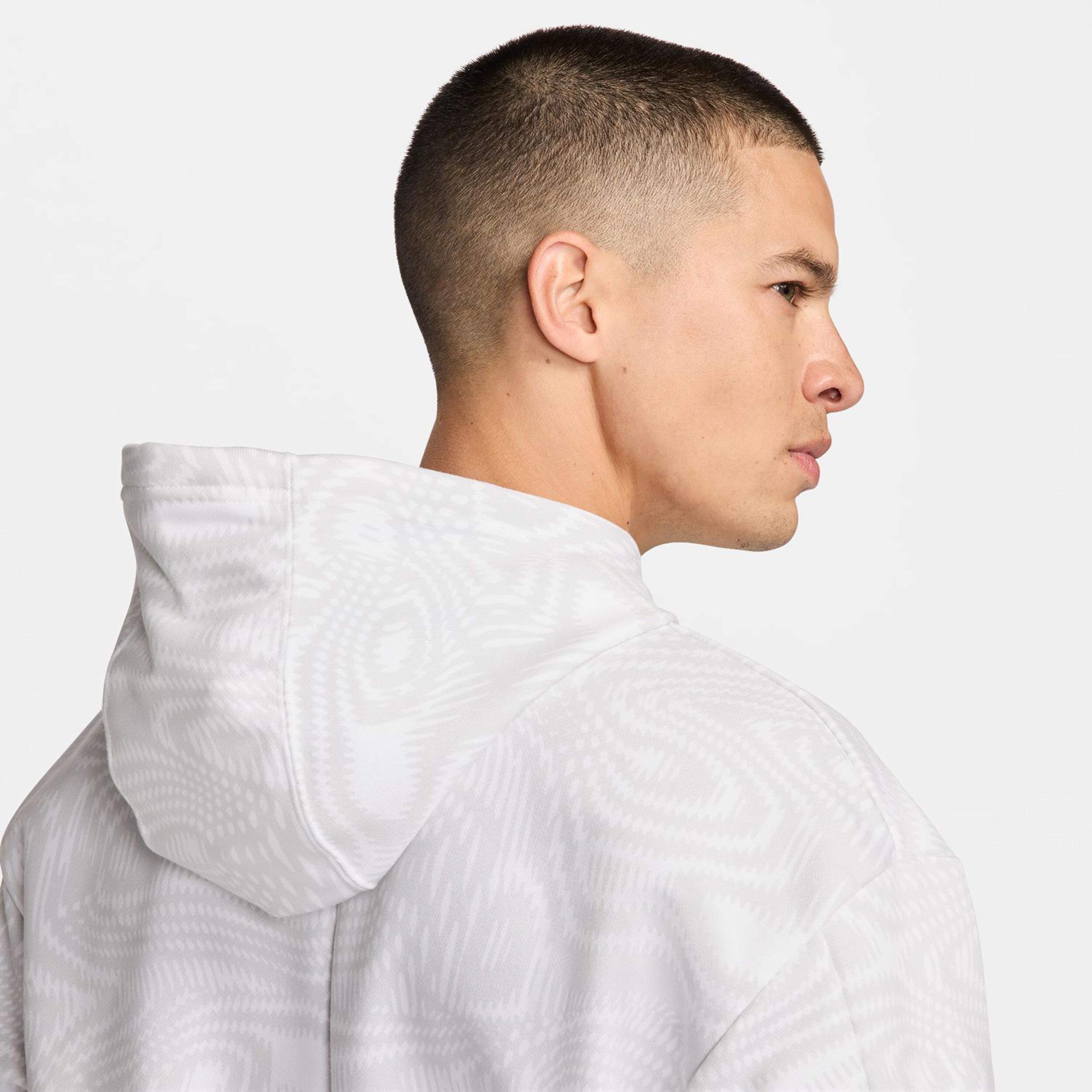 Dri-Fit Heritage Fleece Hoody Herren - Weiß