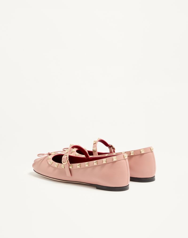 Mary-Jane Rockstud Ballerina i nappalæder 05mm