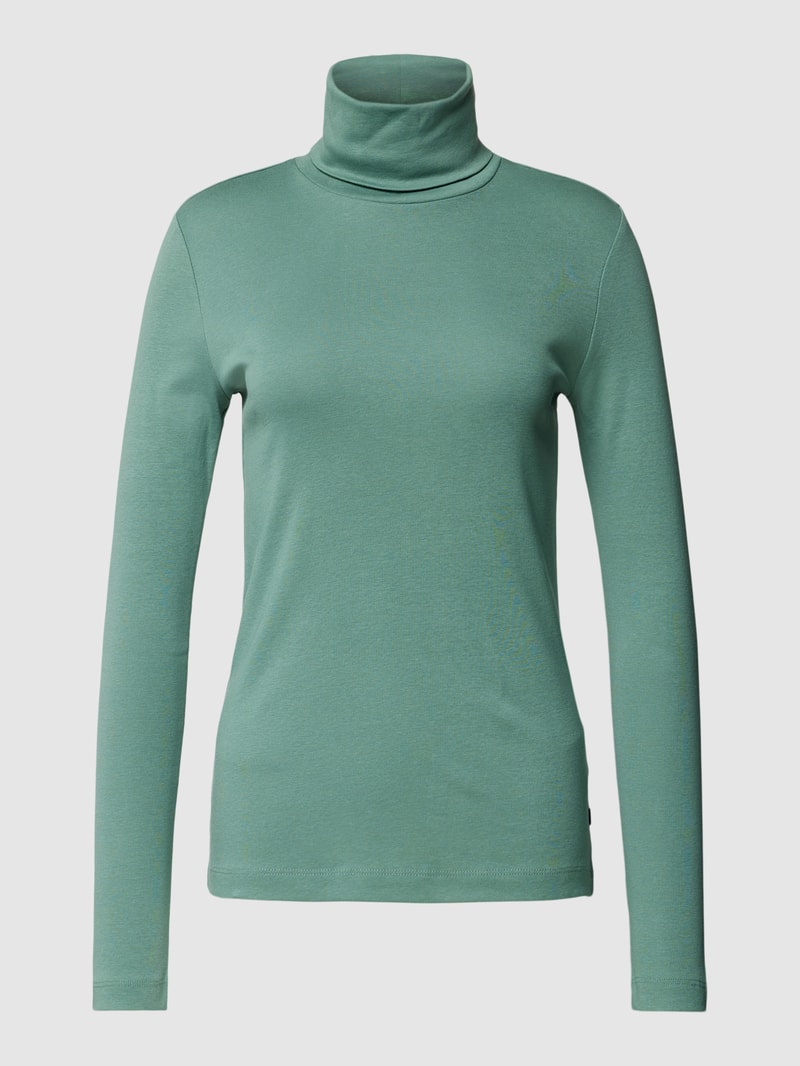 Longsleeve mit Rollkragen Modell 'Rolli' in schilf