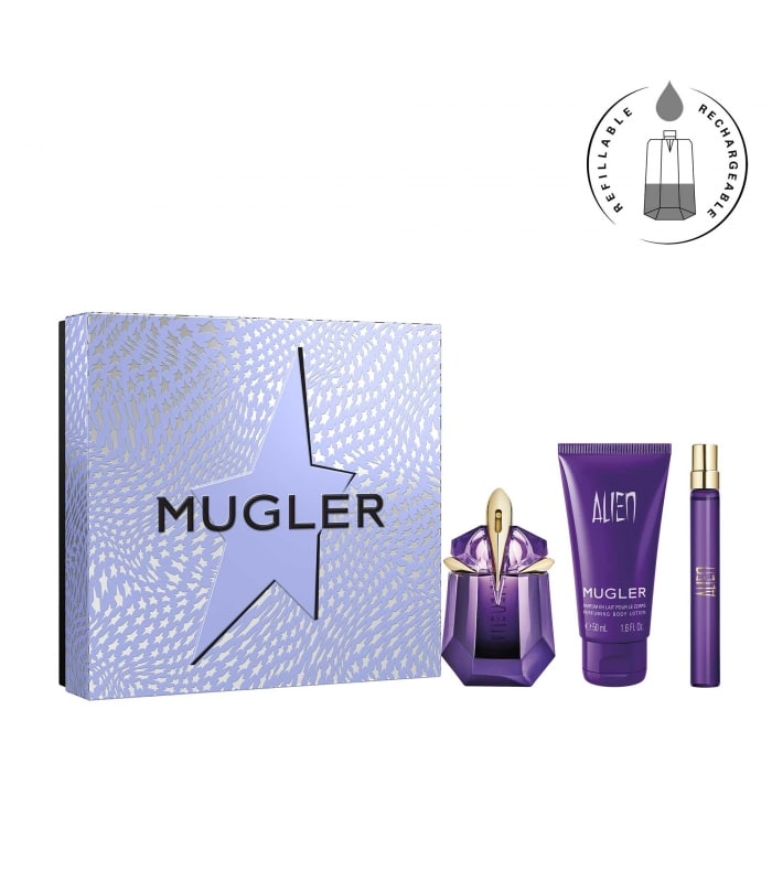 MUGLER-ALIEN-Coffret Eau De Parfum Floral Ambré Rechargeable