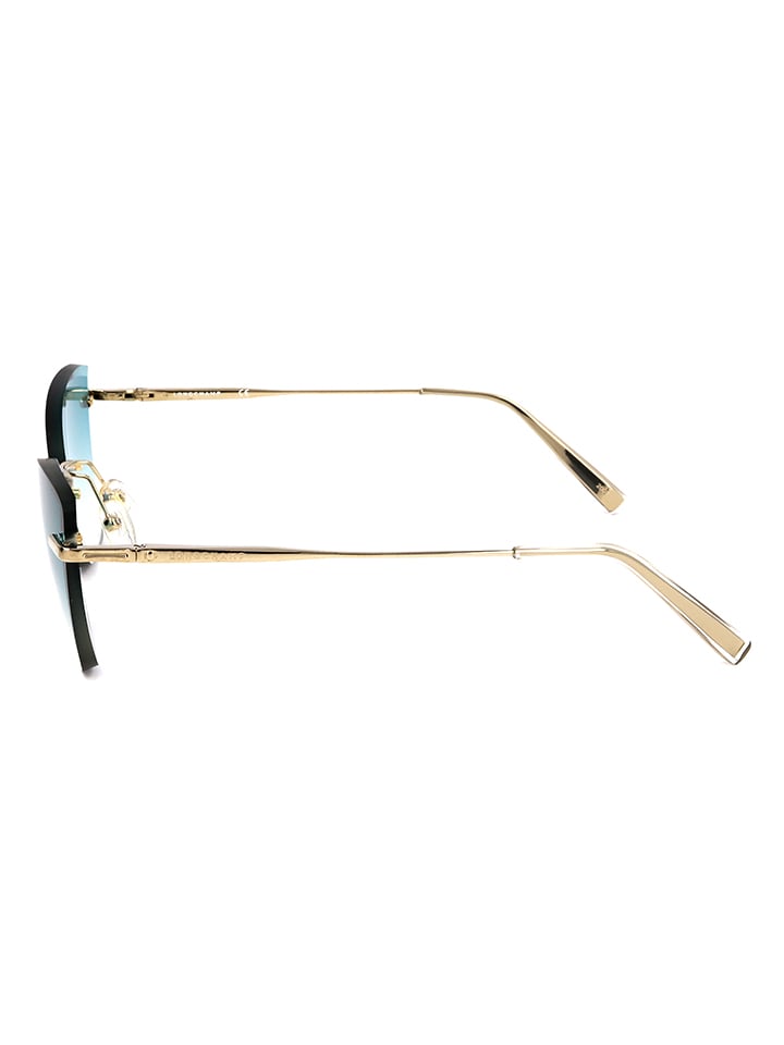 Longchamp Damen-Sonnenbrille in Gold/ Türkis günstig kaufen 57
