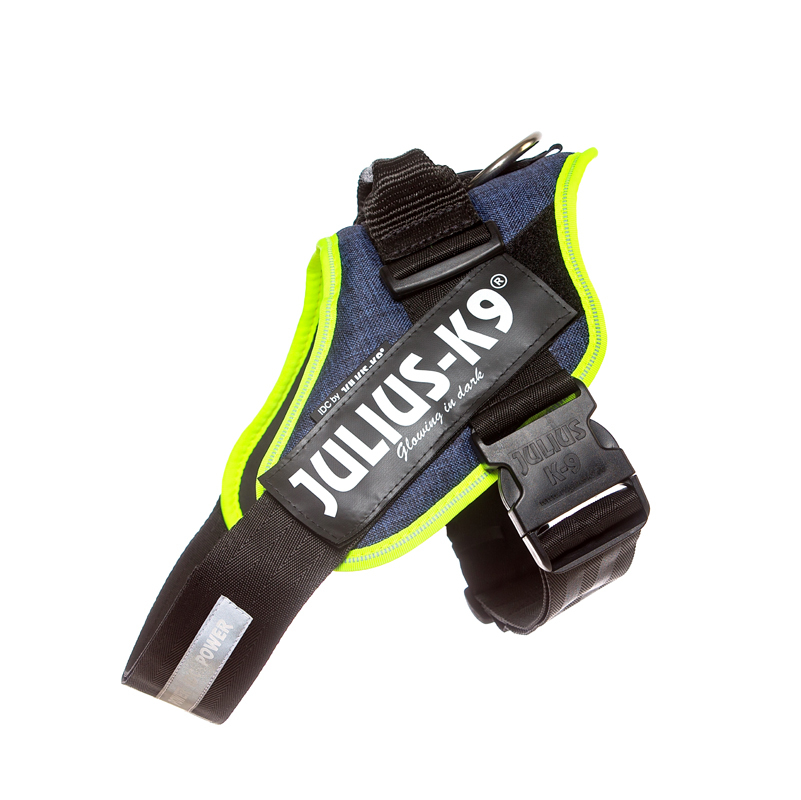 JULIUS-K9 Hundegeschirre JULIUS-K9 IDC Powergeschirr neon mix blau L