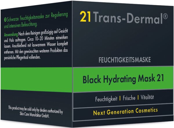 21 Trans-Dermal Black Hydrating Mask 21 Gesichtsmaske