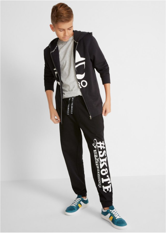 Jungen Sweathose mit coolem Druck aus nachhaltiger Baumwolle