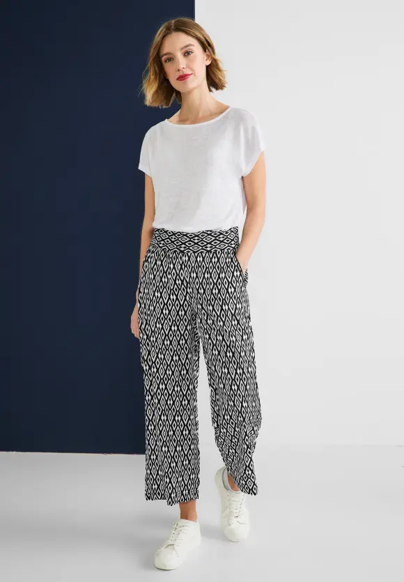 Street One Loose Fit Hose mit Print