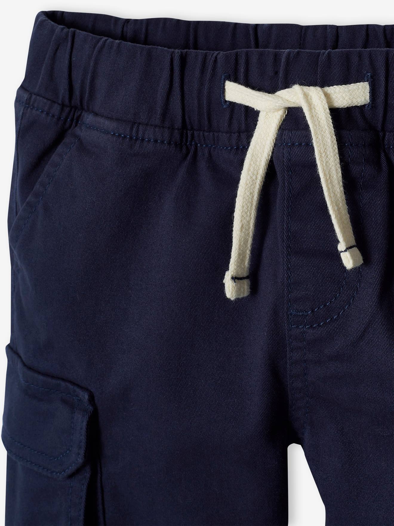 Short battle garçon facile à enfiler beige