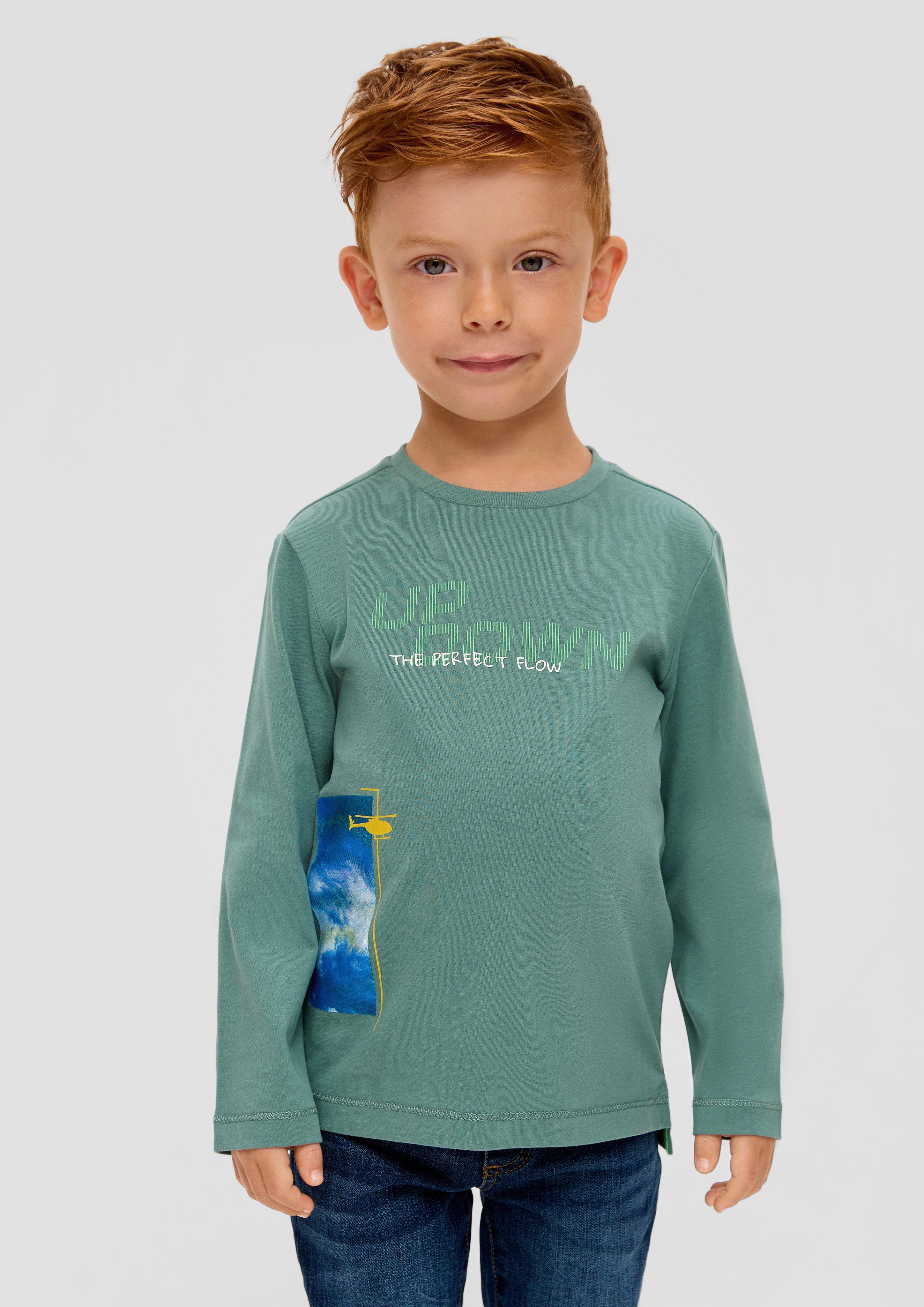 Longshirt mit Printmotiven  2134226-6576