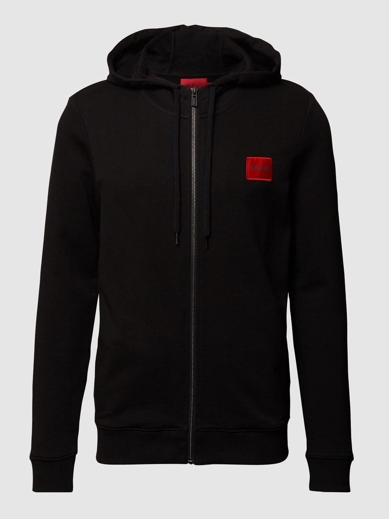 Sweatjacke aus Baumwolle Modell 'Daple212' in schwarz