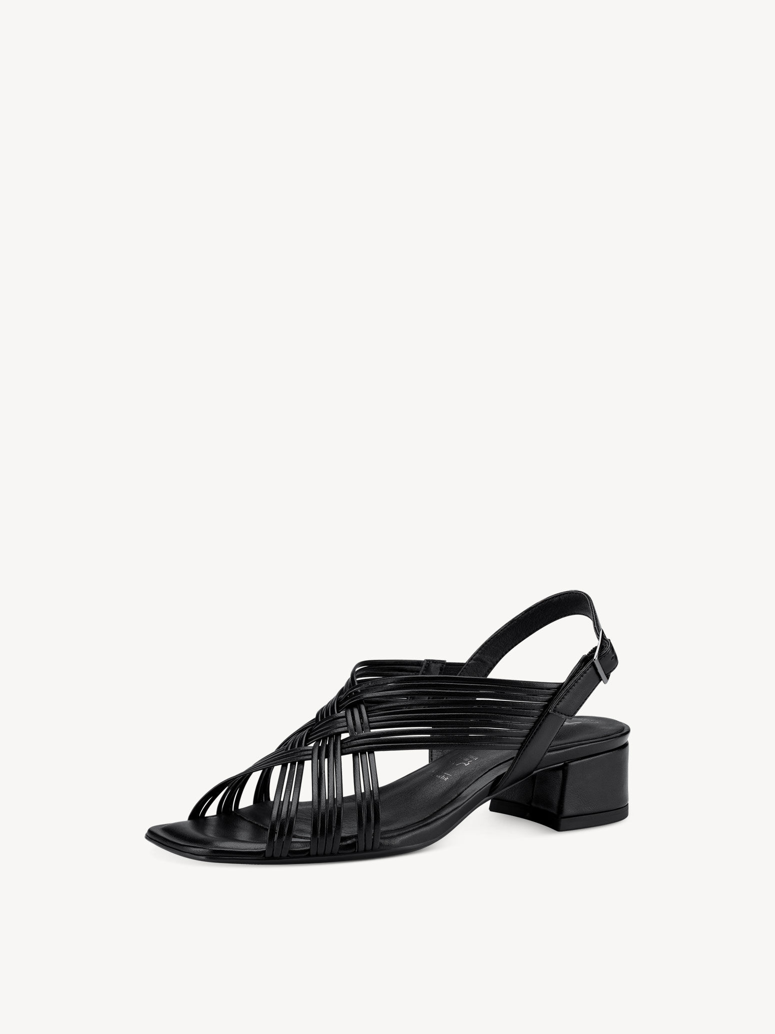 Sandale à talon - noir