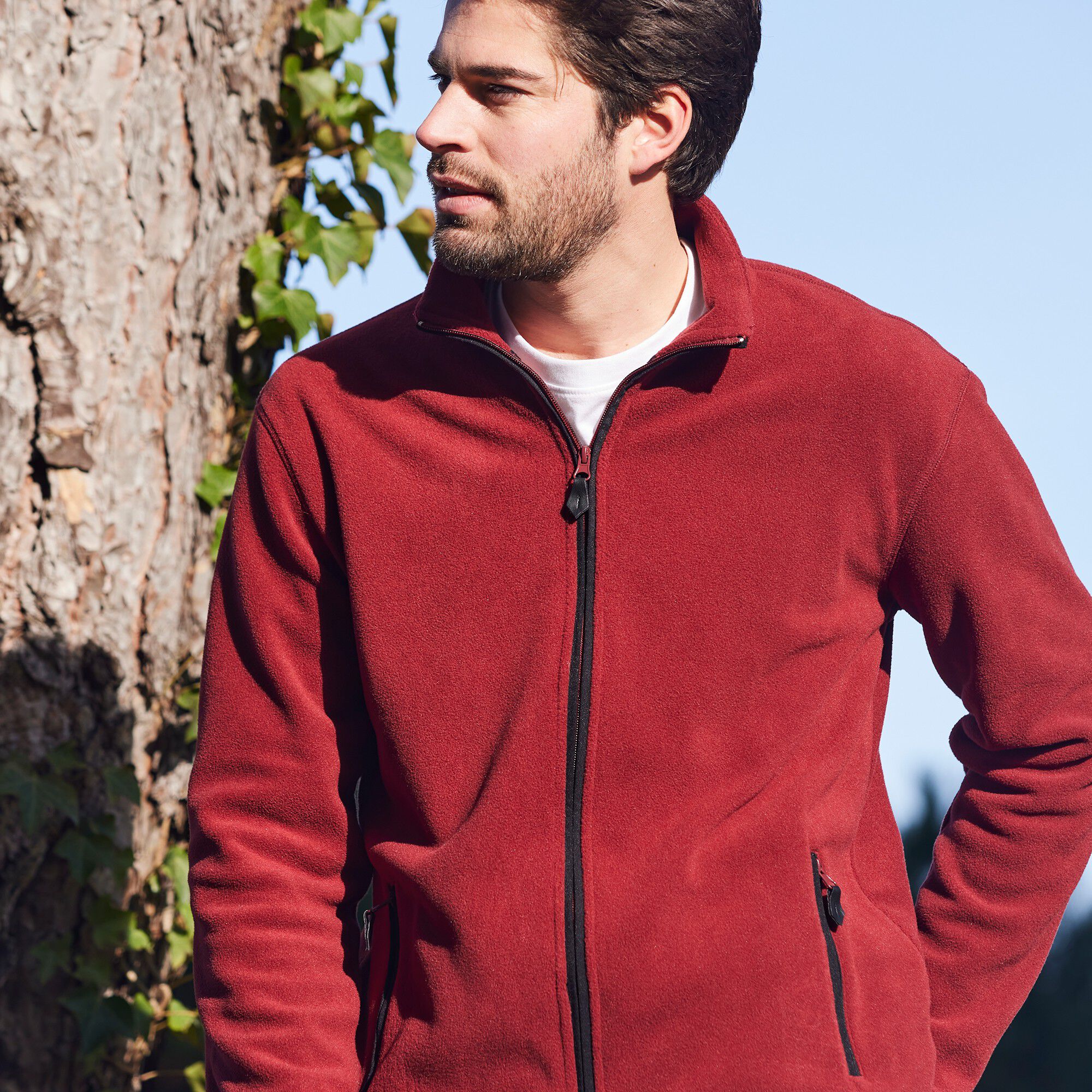 Blouson zippé maille micropolaire