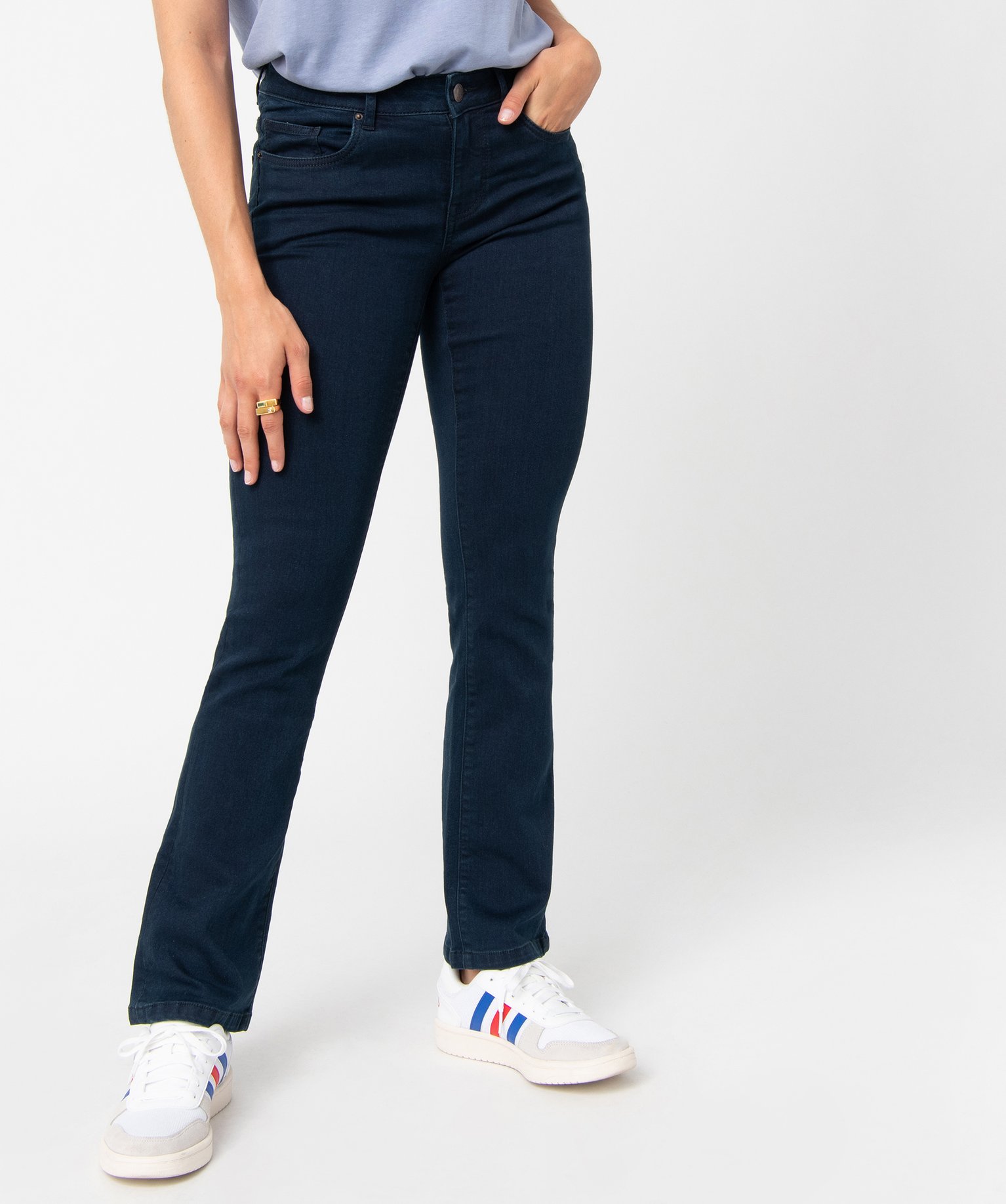 Jean femme coupe Bootcut - L26 blue black | GEMO