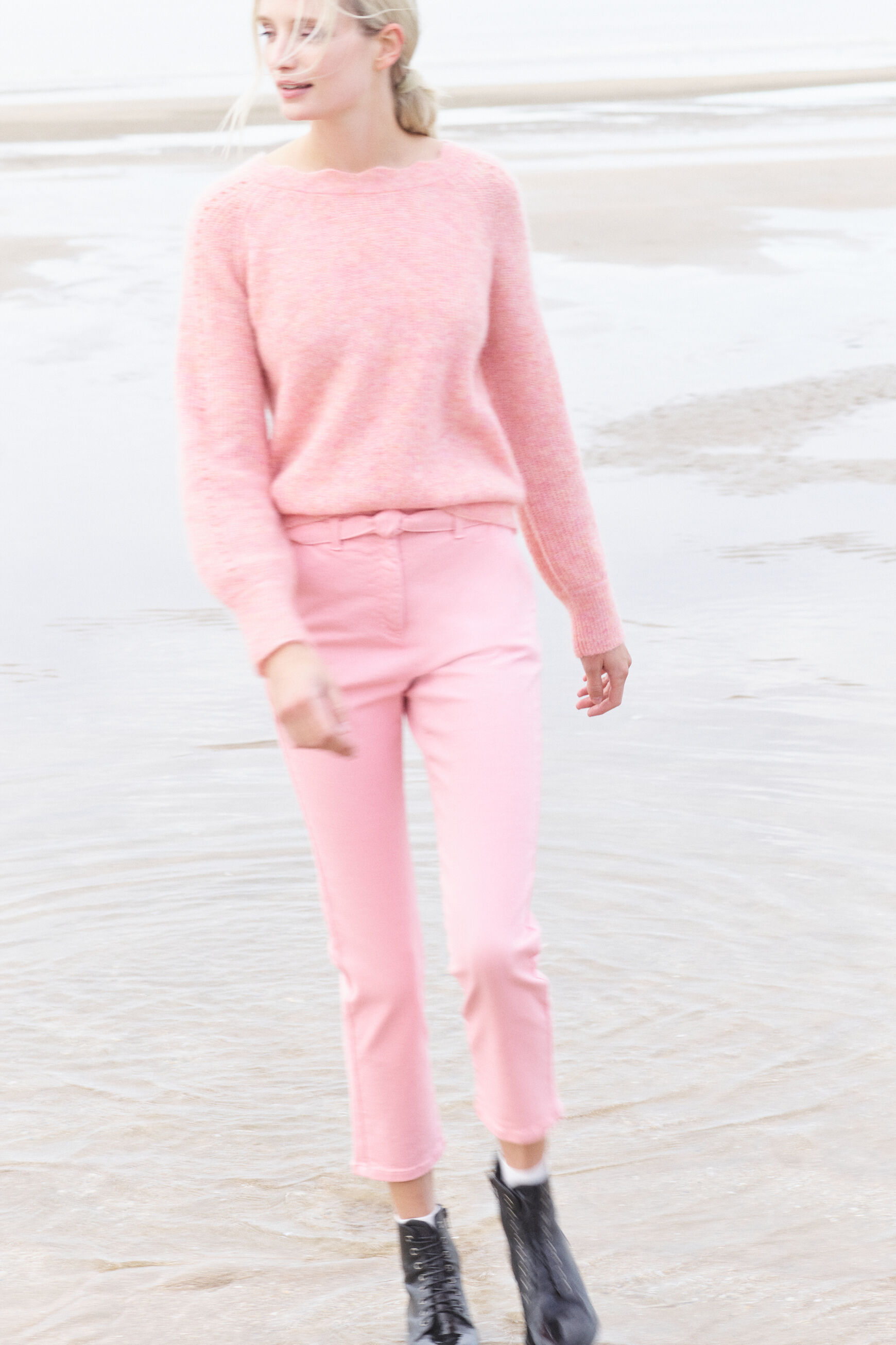 pantalon jo rose femme