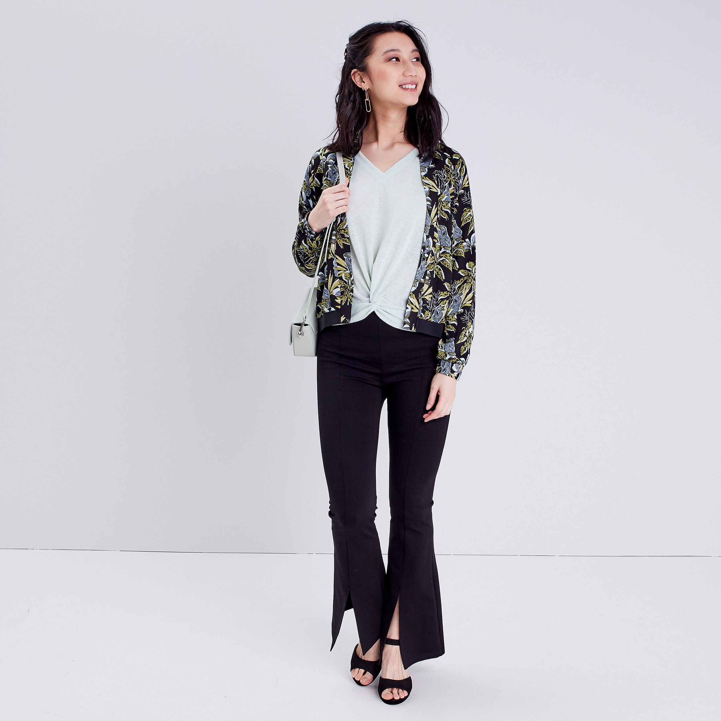 T-shirt manches courtes vert clair femme | Cache Cache