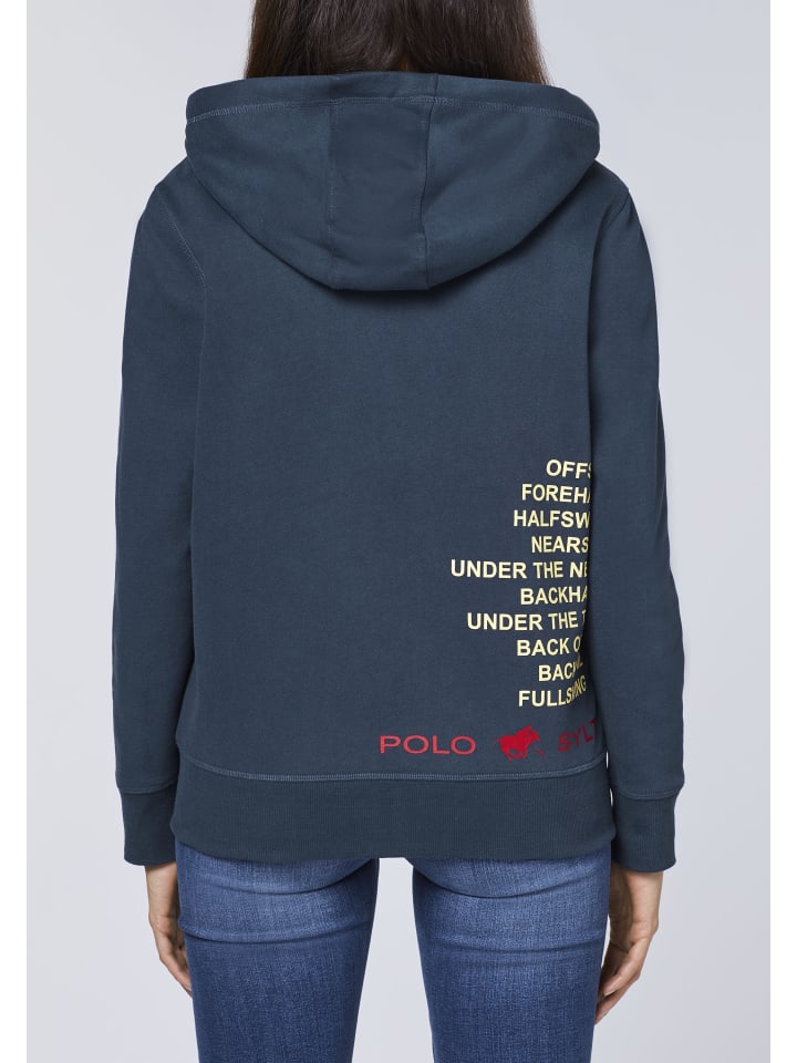 Polo Sylt Kapuzen-Sweatjacke in Blau günstig kaufen