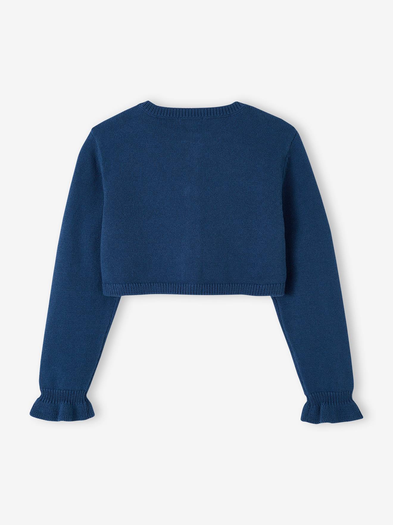 Vertbaudet Mädchen Bolero Oeko-Tex - blau chambray