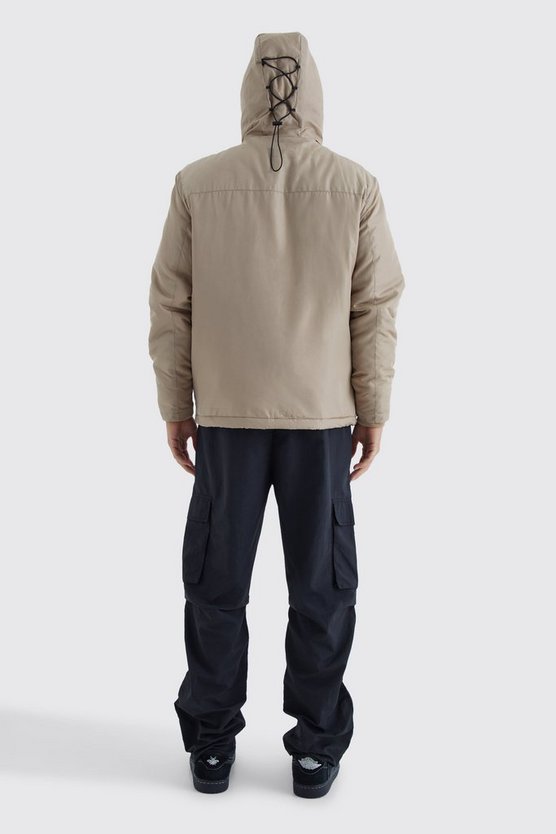 Lockere gepolsterte wasserfeste Jacke