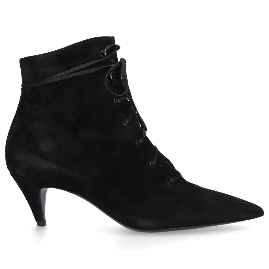 Saint Laurent - Stiefeletten KIKI 55 Veloursleder - schwarz