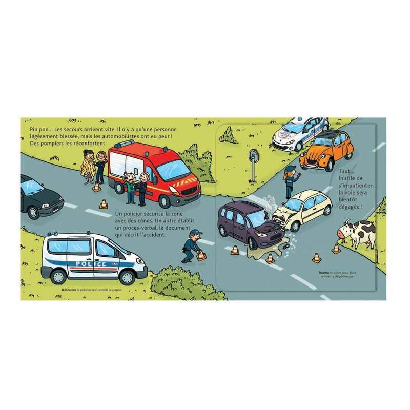 Livre Mes docs animés les policiers - Milan Jeunesse