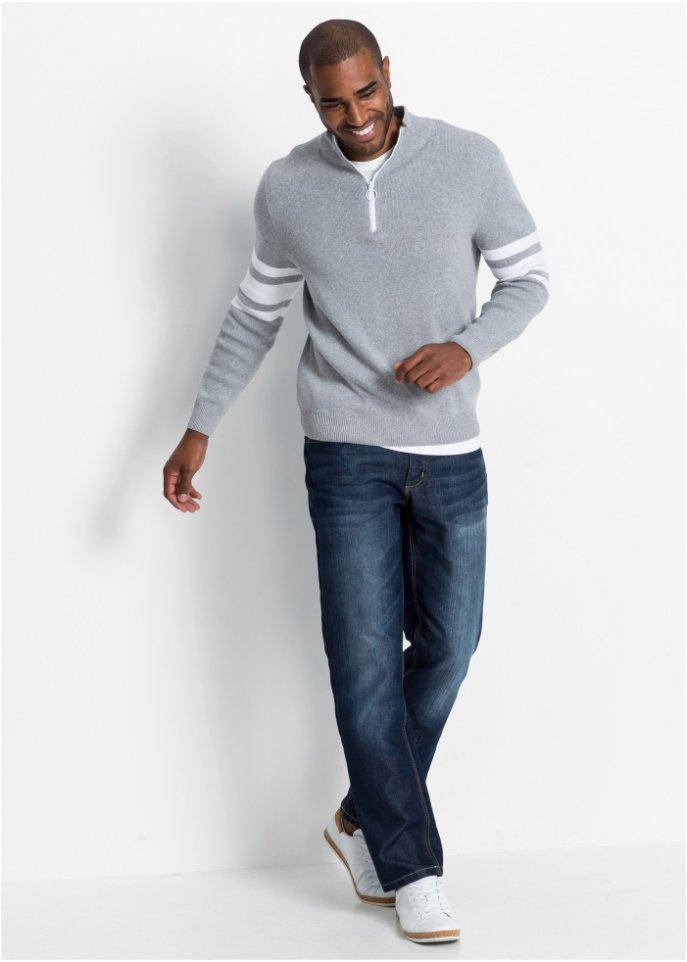 Troyer Pullover mit recycelter Baumwolle