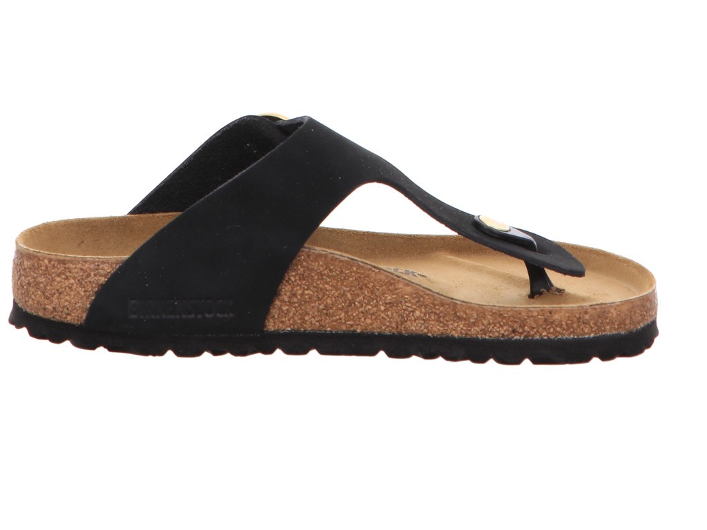 BIRKENSTOCK Klassische Sandalen schwarz GIZEH BB LENB black