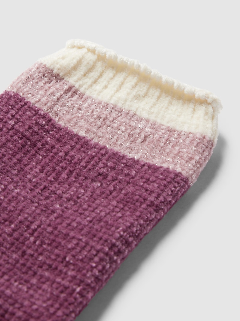 Socken in Melange-Optik in bordeaux rot