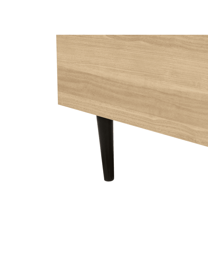 Beliani Doppelbett MILLAY in Beige/Heller Holzfarbton/Schwarz günstig kaufen onesize