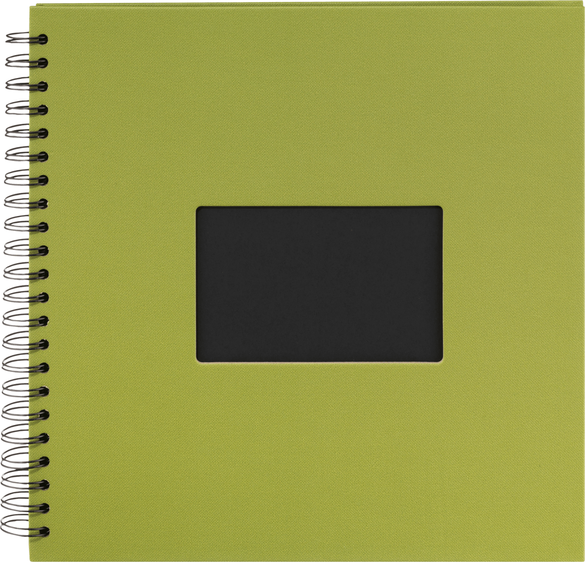 Fotoalbum Profi 30x30 cm, Grün mit schwarzen Innenseiten, 1 St