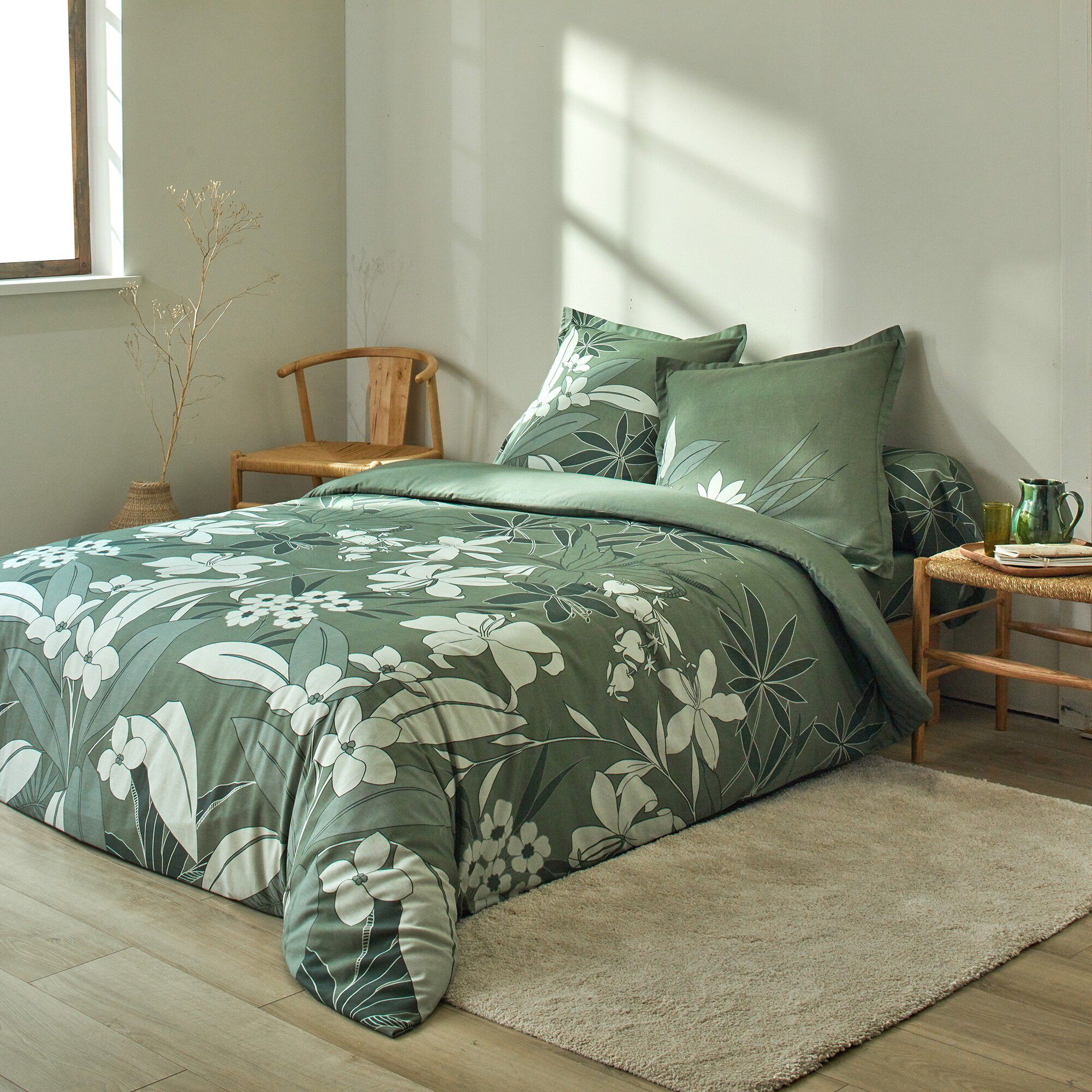 Linge de lit Émilie en coton imprimé