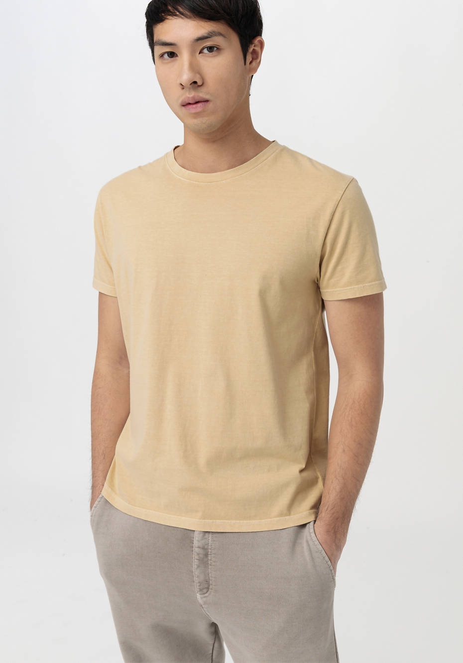 T-Shirt mineralgefärbt aus reiner Bio-Baumwolle