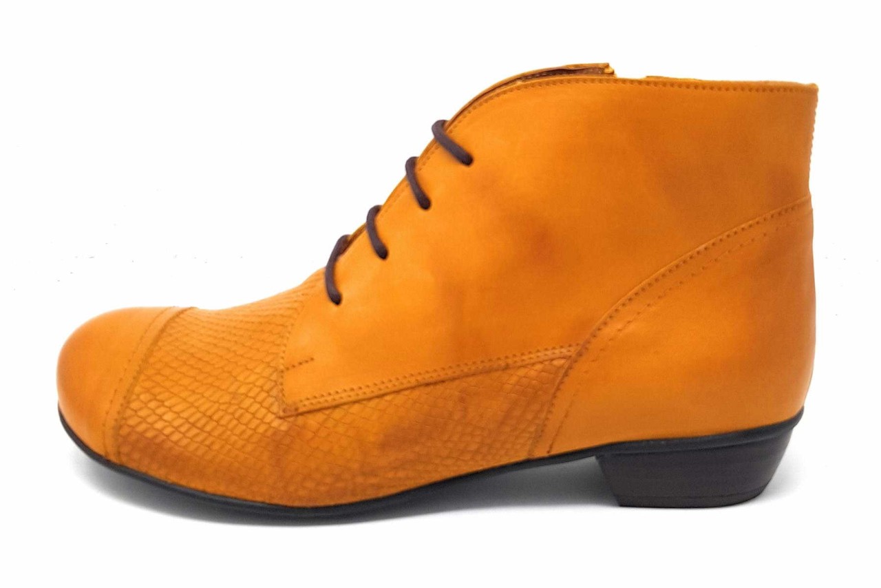 BRAKO Schnür-Stiefeletten gelb