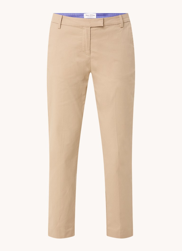Pantaloni chino cu talie medie, de la Marc O'Polo, cu croială slim și buzunare laterale.