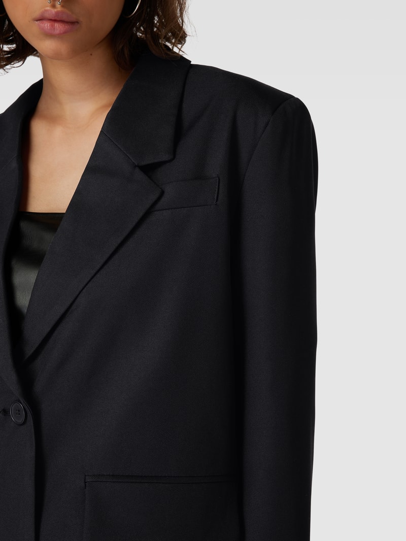 Blazer mit Reverskragen Modell 'MILLA' in schwarz