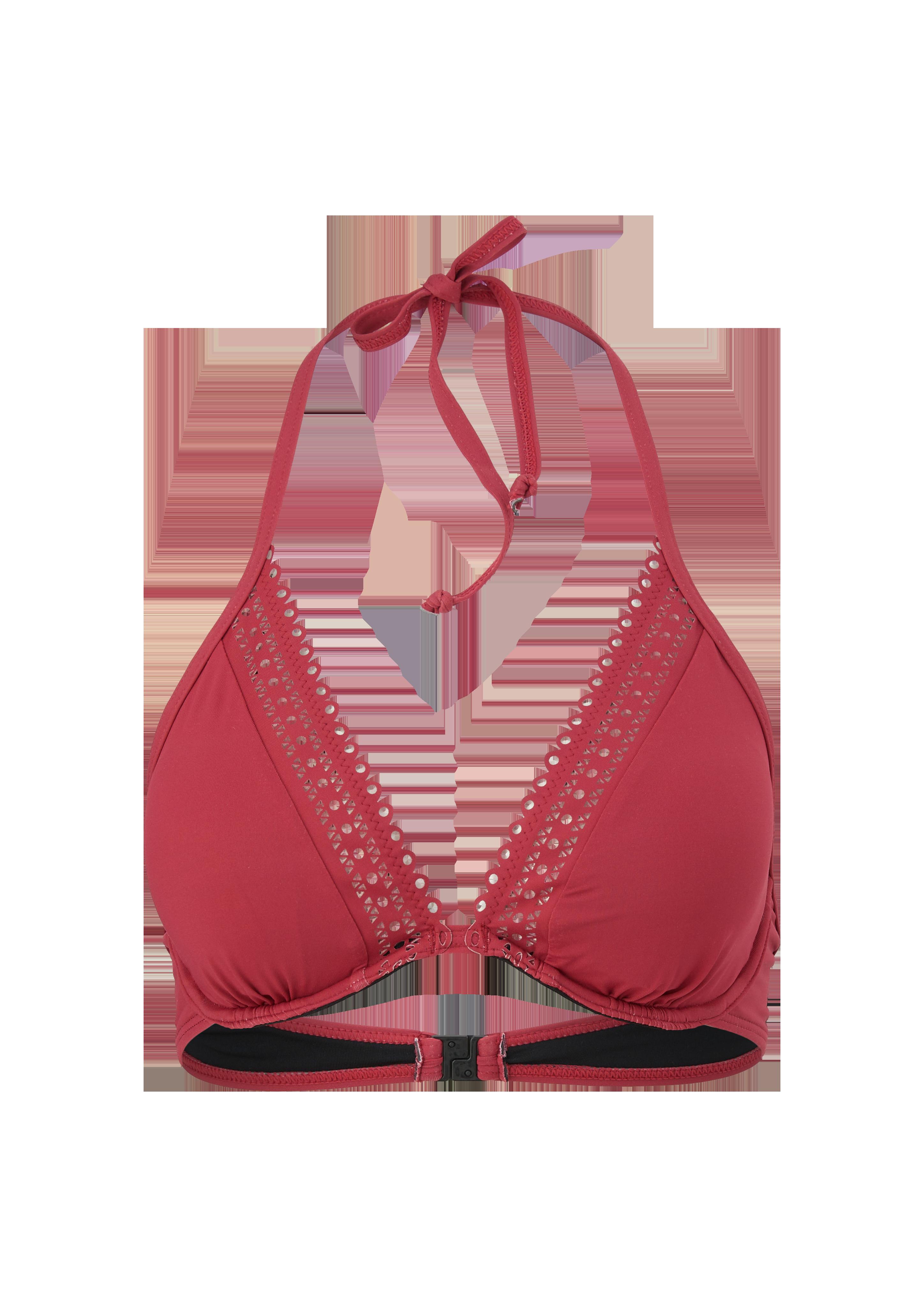Neckholder Bikini Top mit Lochstickerei  EME-6008703-3400
