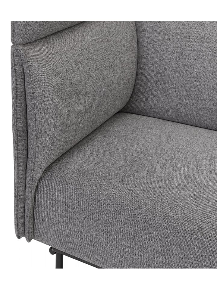 KADIMA DESIGN 2 Sitzer Sofa mit Akustikfunktion aus Textil | Modern in Anthrazit günstig kaufen onesize