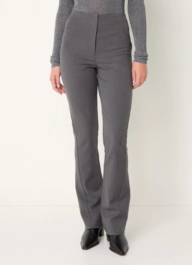 Pantaloni JOSH V Xante cu talie înaltă, elastici, tip bootcut