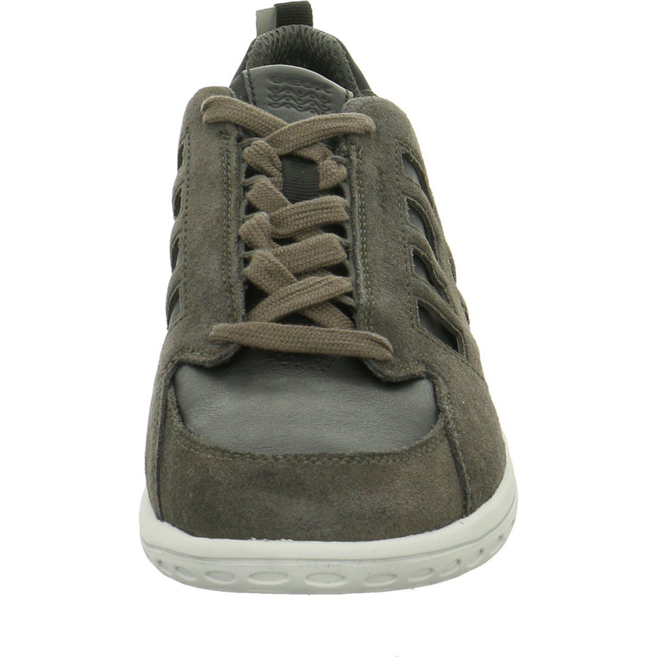 GEOX Freizeit Schnürer grau charcoal/black