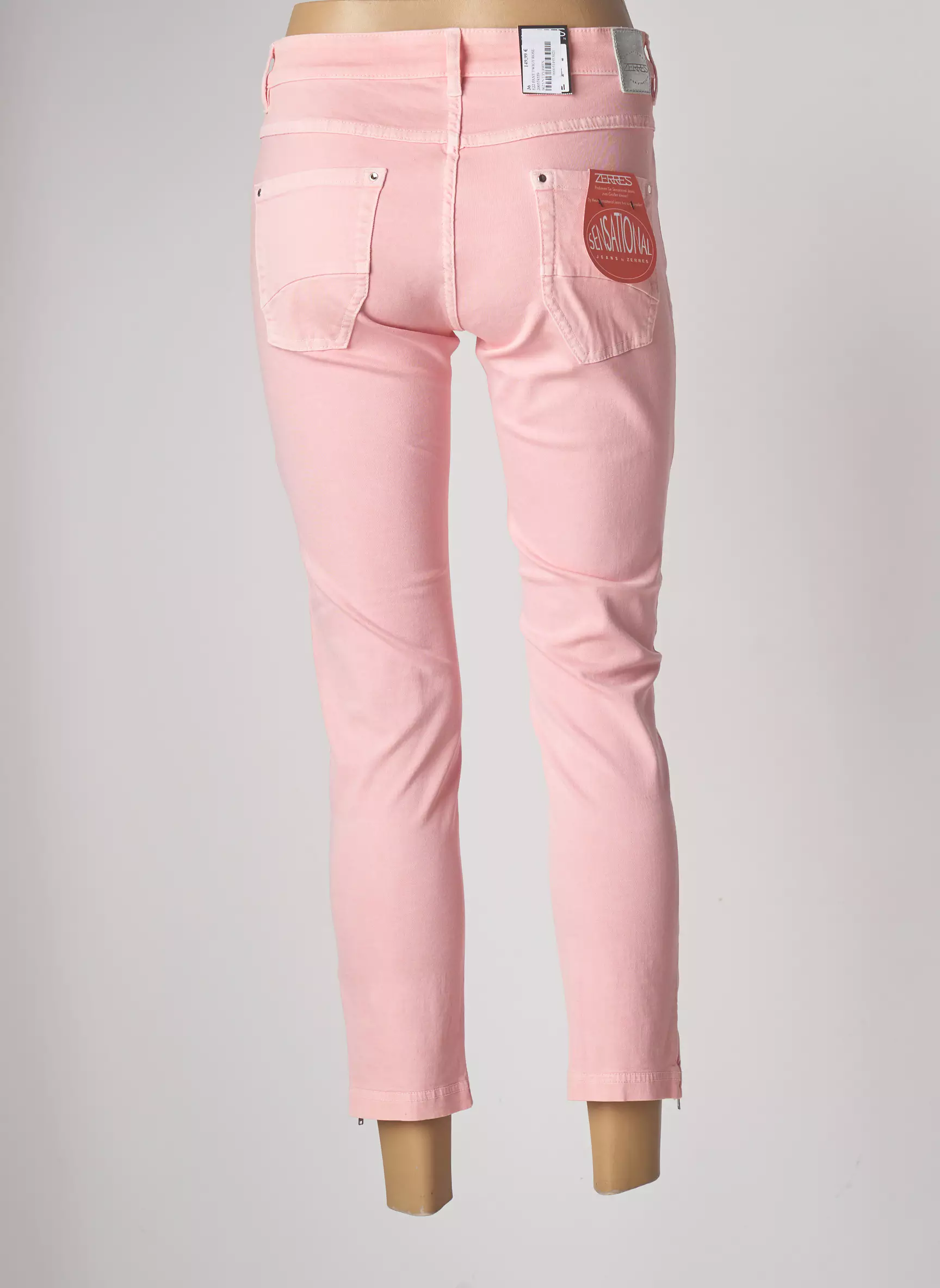 Zerres Pantalons Slim Femme couleur rose